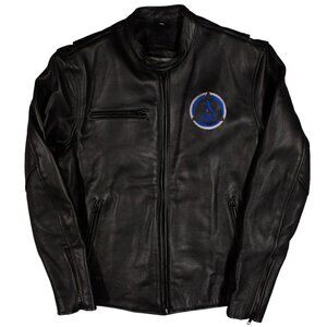 Sunshine Mission Heavyweight Leather Biker Jacket XS